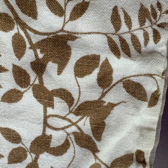 Dwell Studio 100% Linen Placemat Leaf Botanical Cream Ivory Brown Taupe - Picture 6 of 7